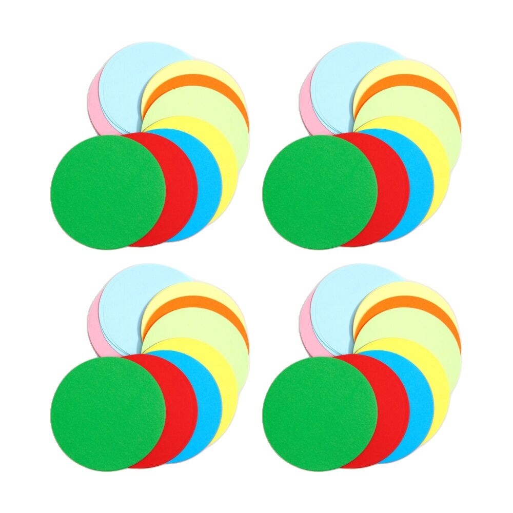 Tacco 360pc Tacco Paper Circles Double-Sided Colour 12cm 3y+ Multicolour (4 Pack)
