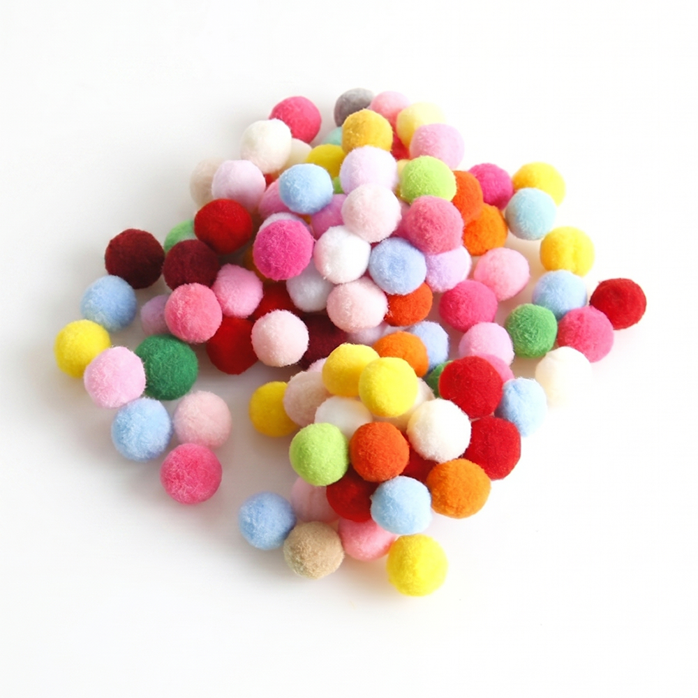 Tacco Felt Balls 2cm Kids Classroom Art Supplies 3y+ Multicolour (100 Pieces)
