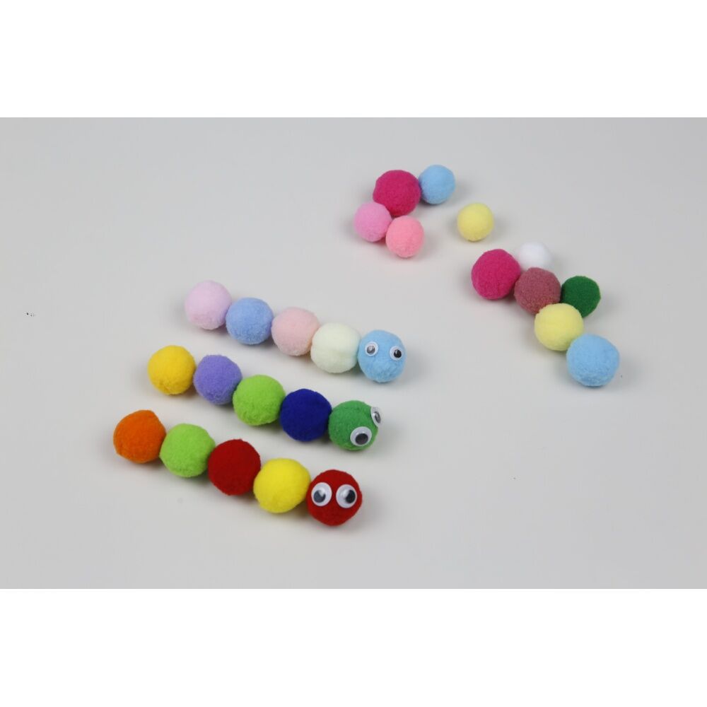 Tacco Felt Balls 2cm Kids Classroom Art Supplies 3y+ Multicolour (100 Pieces) — image 2