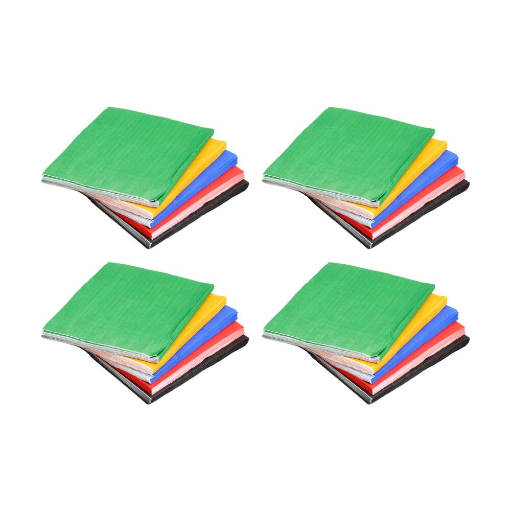 Tacco 100pc Tacco Coloured Tissue Paper 325x325cm Sheets 3y+ Multicolour (4 Pack)