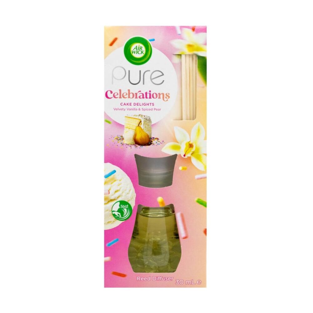 Air Wick Reed Diffuser Celebrations Cake Delight Fragrance 30ml (4 Pack) — image 2