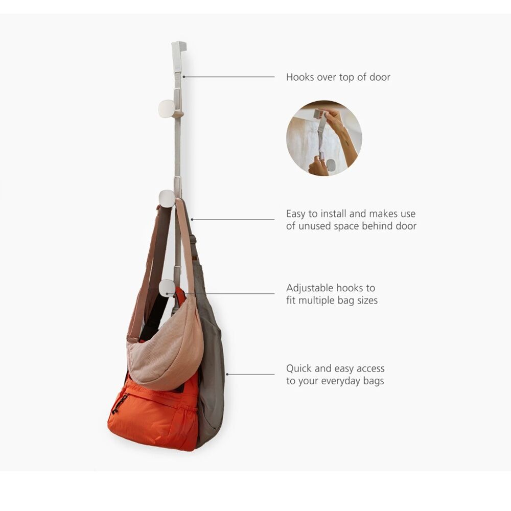 Joseph Joseph Ecru Orderly Over-Door Handbag/Bag Holder Storage Hook — image 3