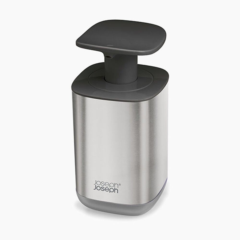 Joseph Joseph 350ml Presto Steel Soap Dispenser Grey Easy-Push Pump