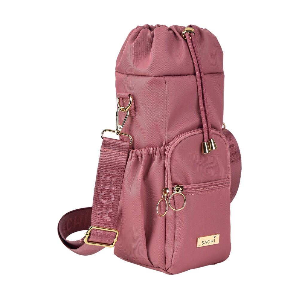 Sachi Crossbody Insulated Bottle Bag With Drawstring Closure Blush 24cm Sachi — image 2