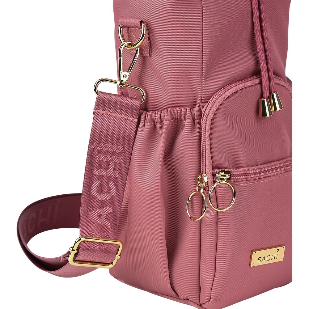 Sachi Crossbody Insulated Bottle Bag With Drawstring Closure Blush 24cm Sachi — image 5