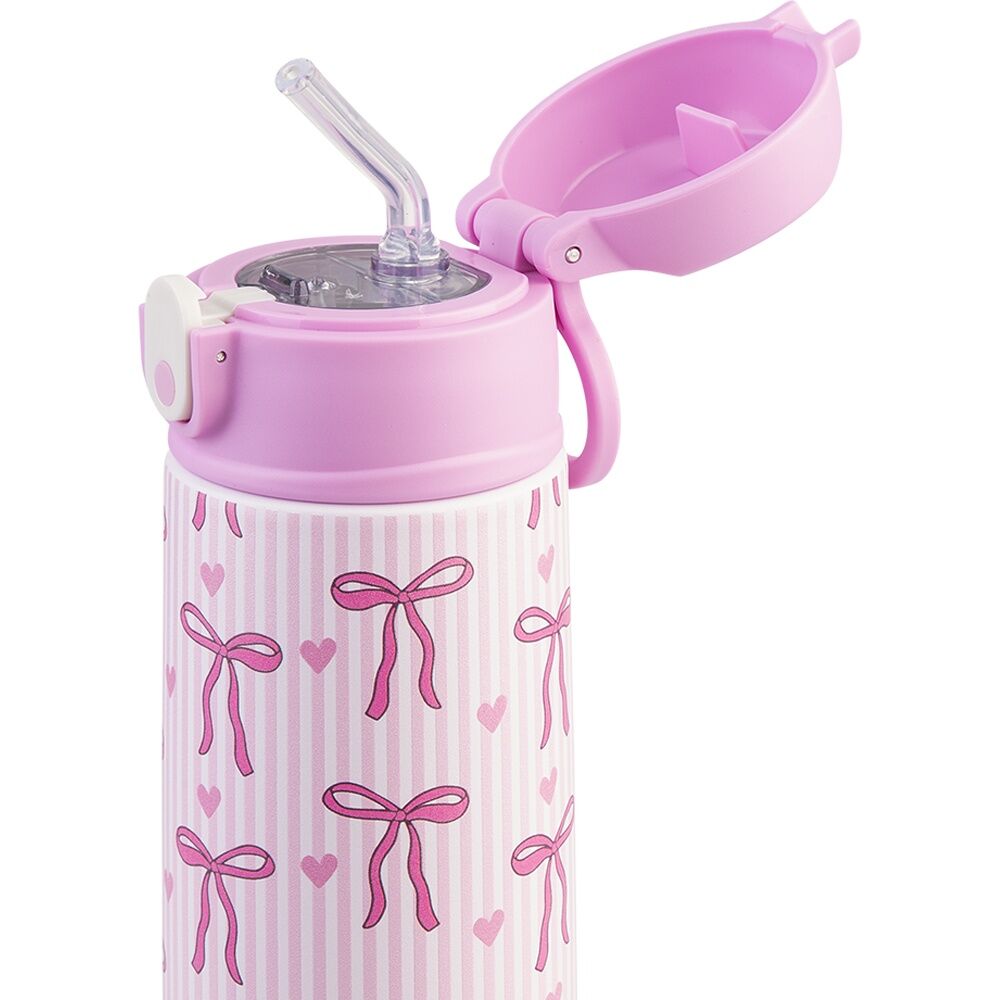 Oasis Kids Drink Bottle Insulated Stainless Steel Bows And Hearts 550ml Oasis — image 7
