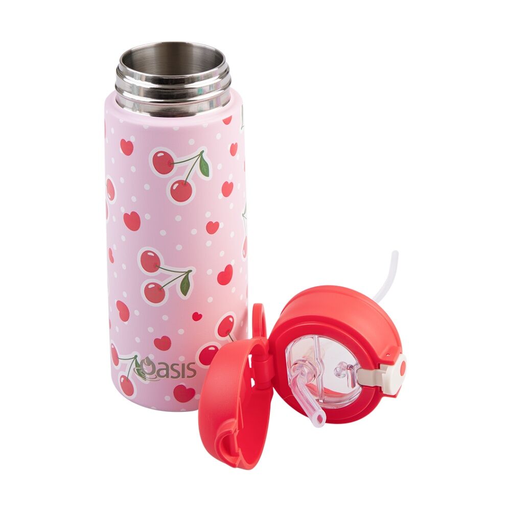 Oasis Kids Insulated Drink Bottle 550ml Cherry Crush — image 3