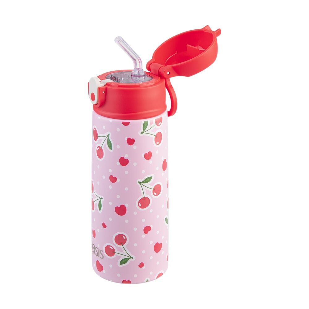 Oasis Kids Insulated Drink Bottle 550ml Cherry Crush — image 2