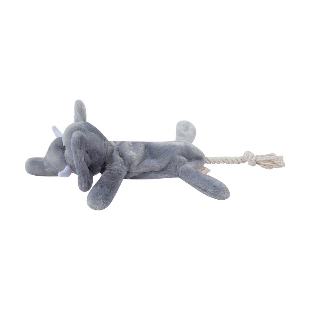 Paws and Claws Safari Rope Skeleton Plush Elephant Dog Pull/Tug Toy 38x12cm (6 Pack) — image 4