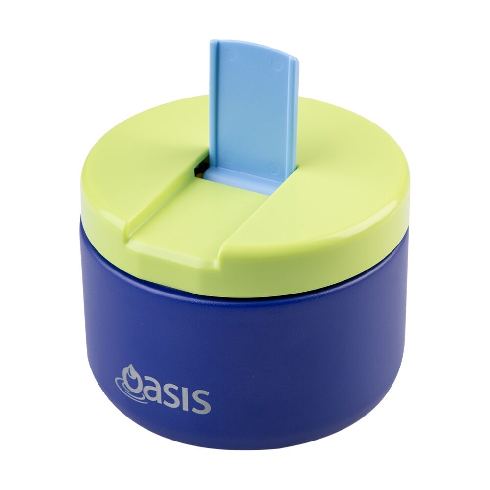 Oasis Stainless Steel Double Wall Insulated Food Flask Peacock Blue 300ml Oasis — image 2