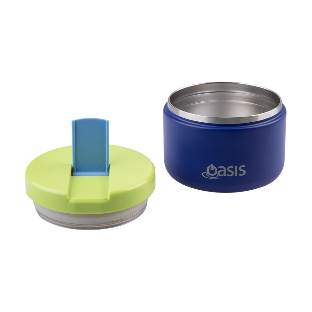 Oasis Stainless Steel Double Wall Insulated Food Flask Peacock Blue 300ml Oasis — image 4