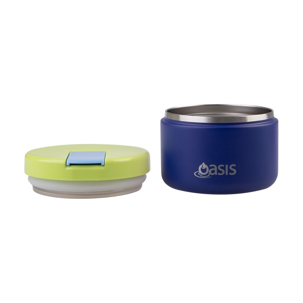 Oasis Stainless Steel Double Wall Insulated Food Flask Peacock Blue 300ml Oasis — image 5