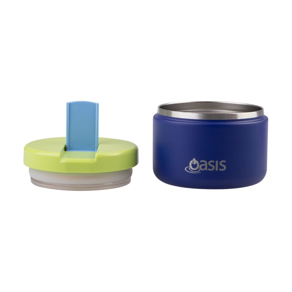 Oasis Stainless Steel Double Wall Insulated Food Flask Peacock Blue 300ml Oasis — image 8