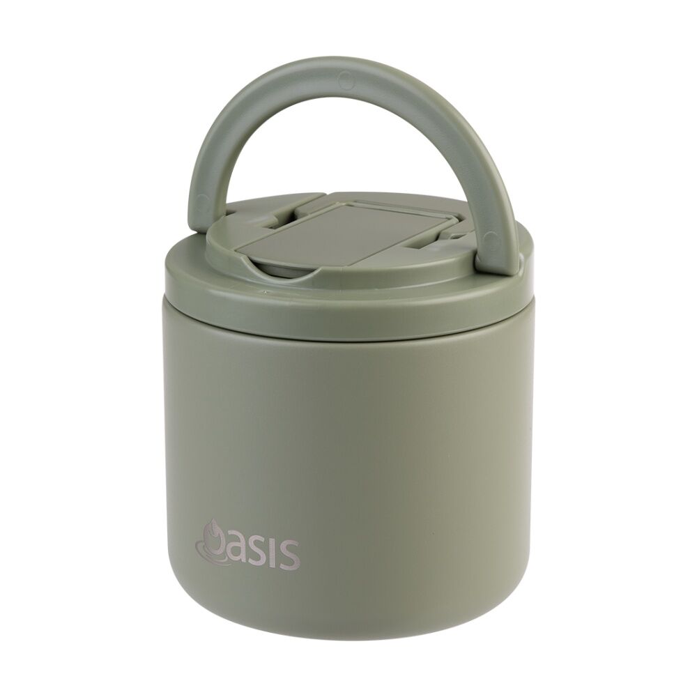 Oasis Stainless Steel Double Wall Insulated Food Flask Olive Green 500ml Oasis — image 3