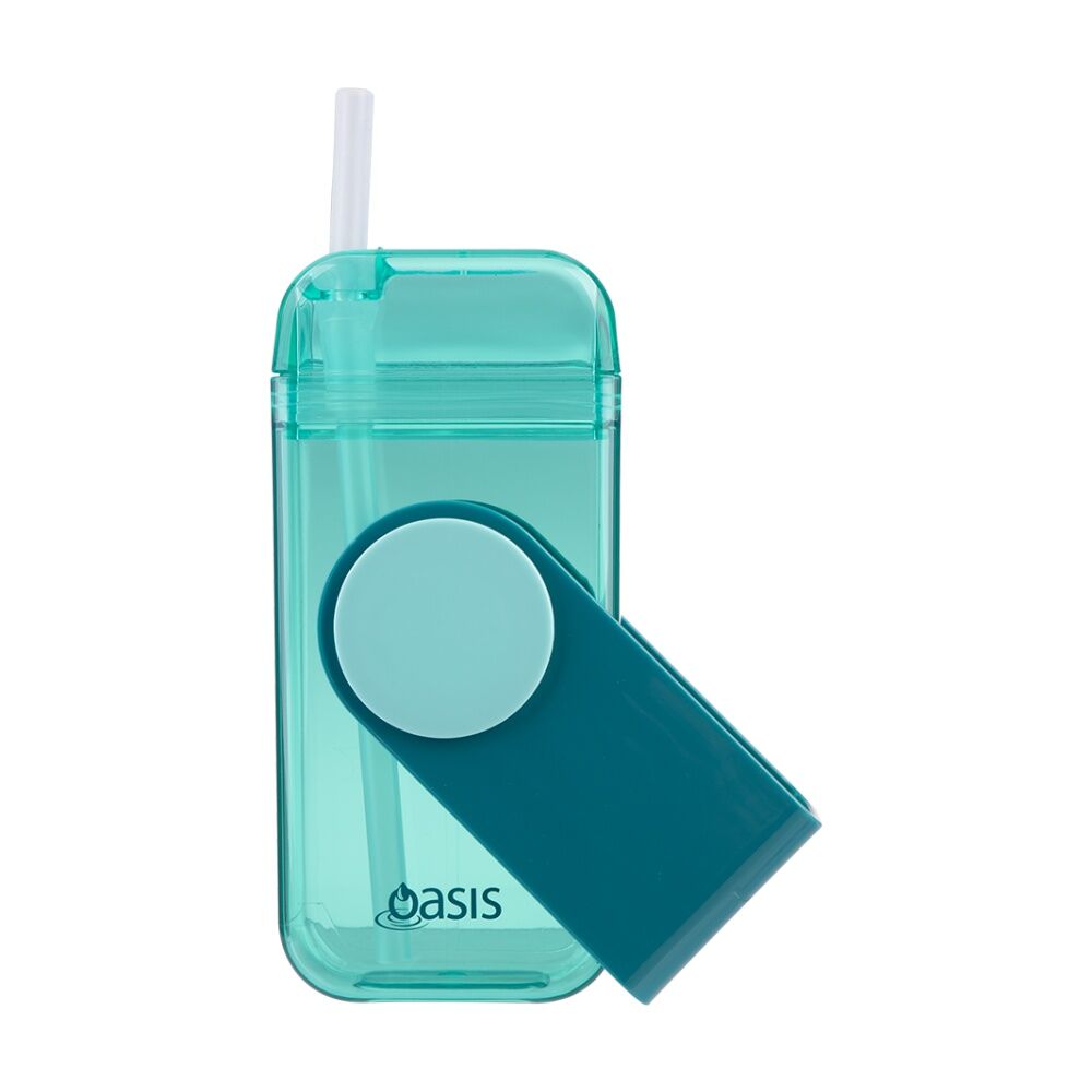 Oasis Kids Tritan Impact Resistant Juice Box With Straw Green 300ml Oasis — image 2