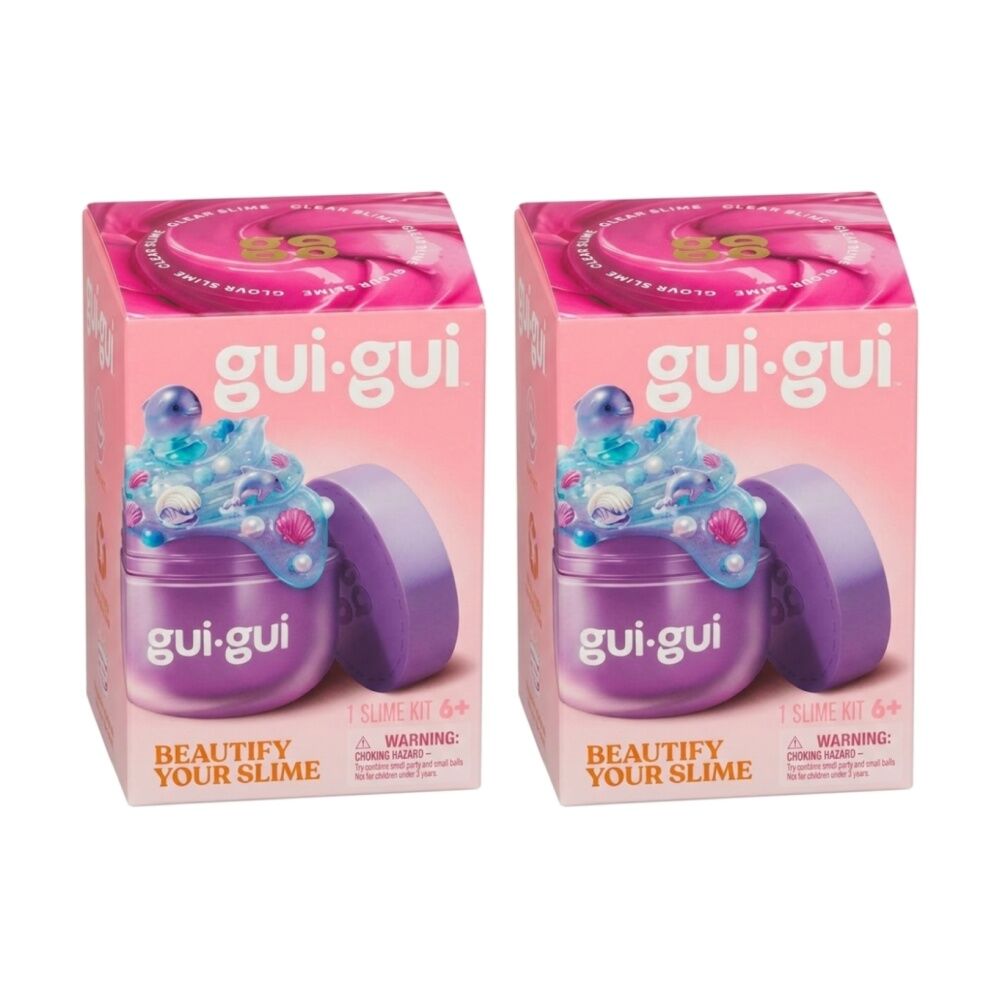 Gui Gui Scented Slime Kit 4 Textures Create Collect Assorted (2 Pack)