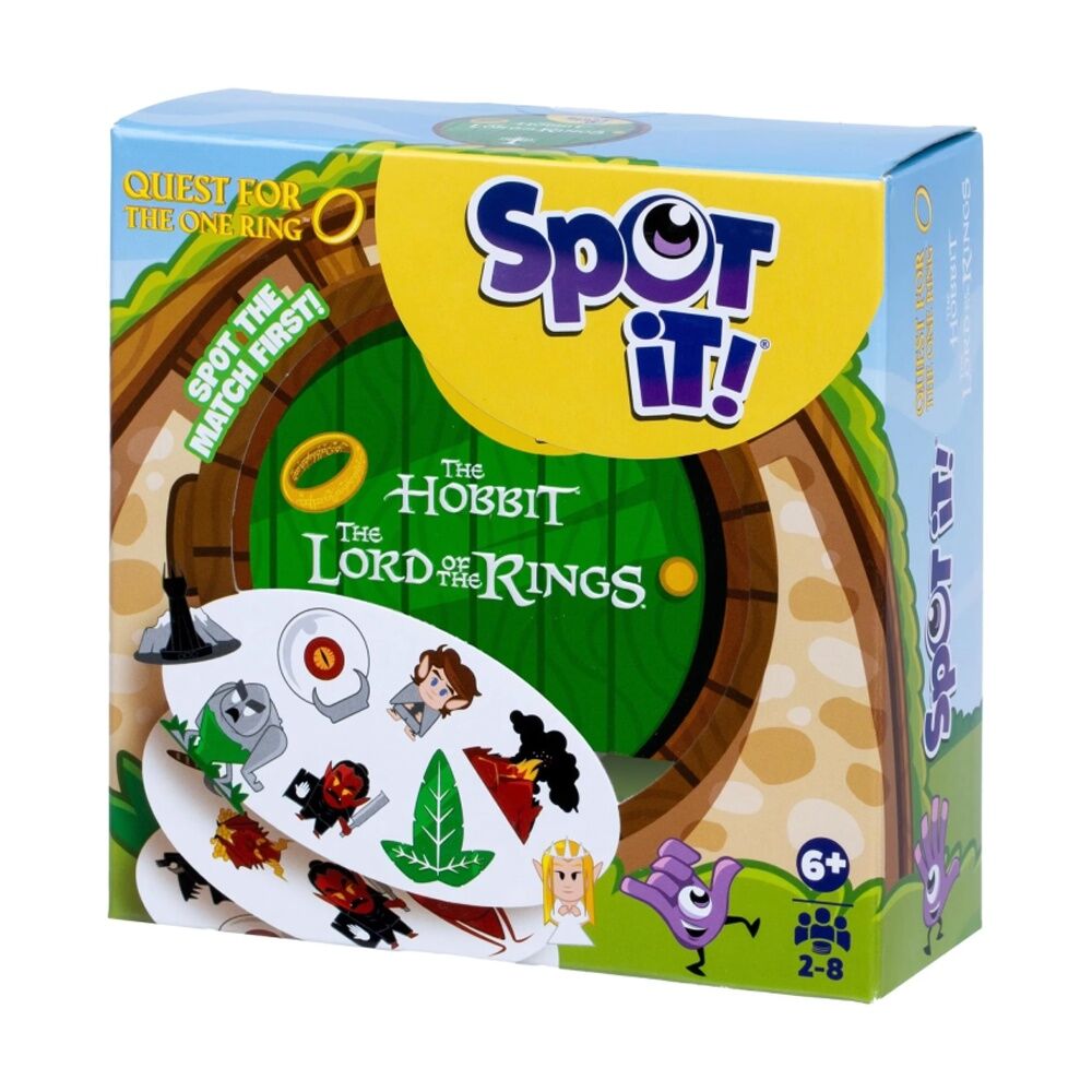 Moose Games Spot It Lord Of The Rings Card Game - 56 Cards With 8 Symbols - Fast-Paced Matching For 2-8 Players - Ages 6 And Up - Includes Keep Safe