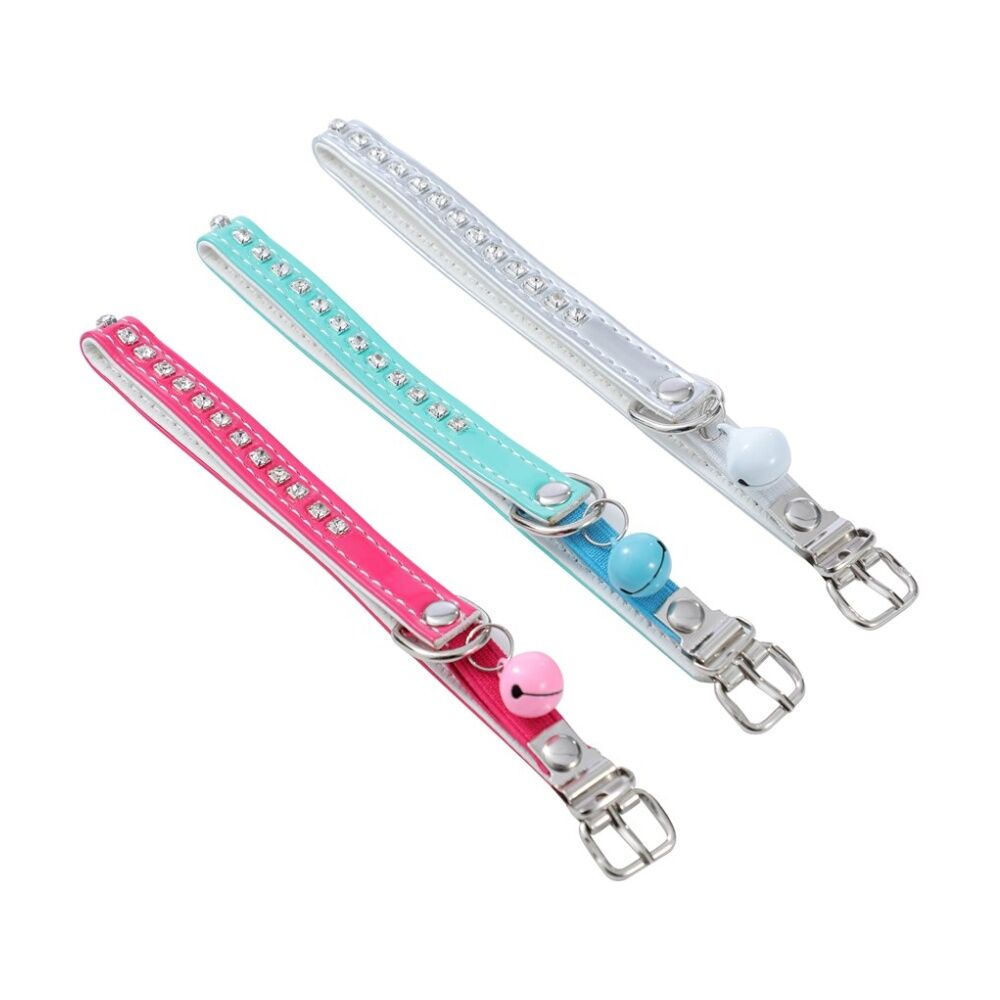 Paws and Claws Assorted Diamonte Cat Bell Collar 22-30cm Bedazzled Jewel — image 3