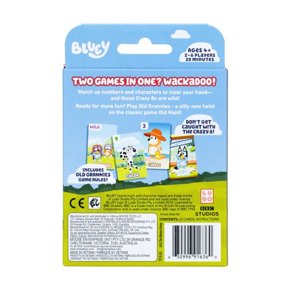 Moose Games Bluey Themed Children & Family Card Game 4y+ Assorted (3 Pack) — image 3
