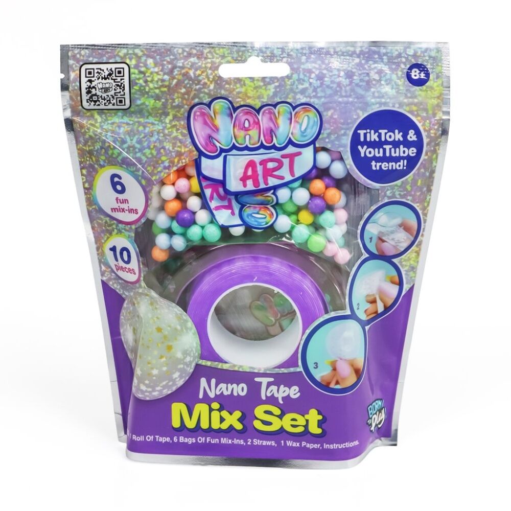 Born to Play Nano Art Tape Mix Set Craft Kit w/ Mix-Ins Assorted — image 5