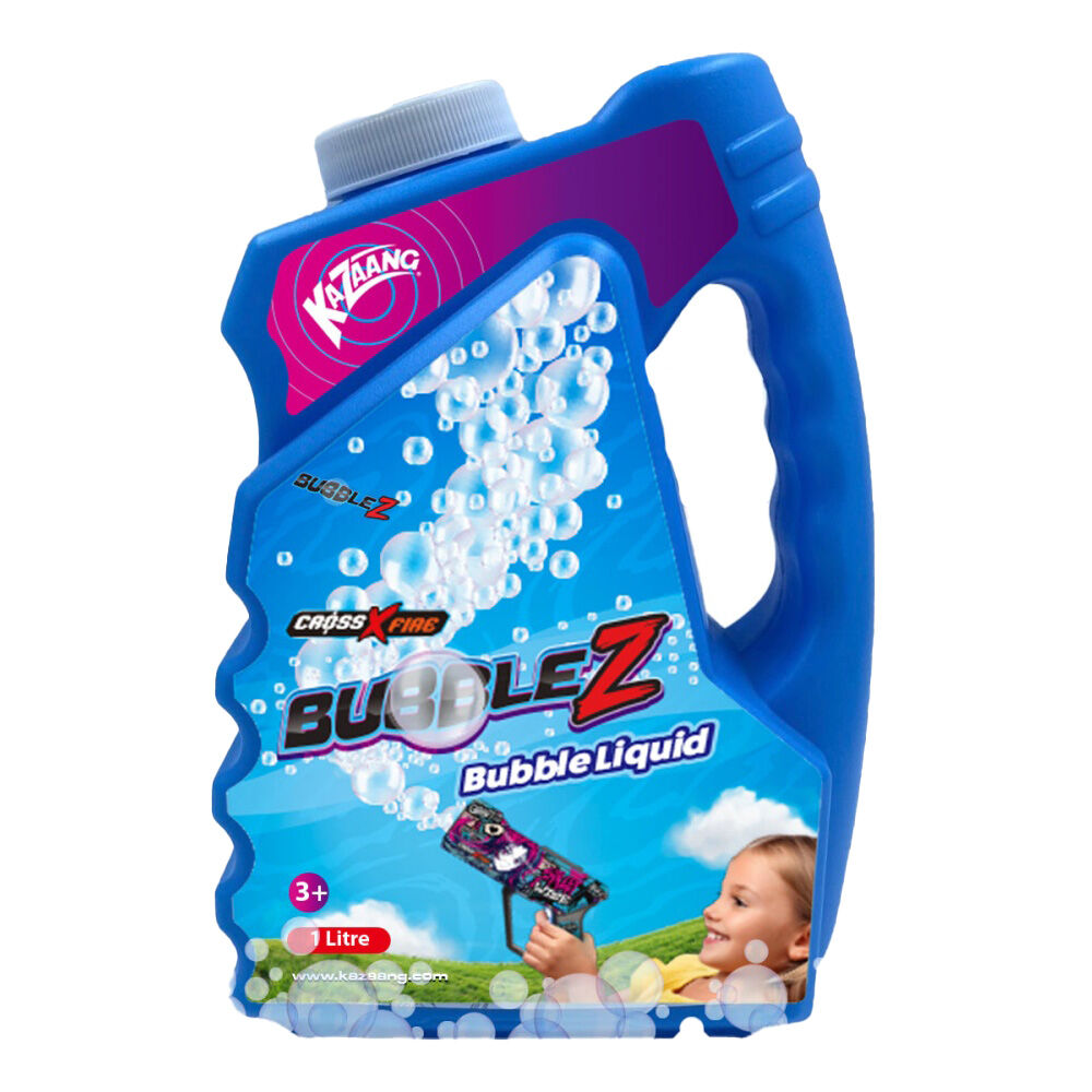 Kazaang BubbleZ Colour Bubble Refill Water Blaster Outdoor Party Use 1L Kazaang