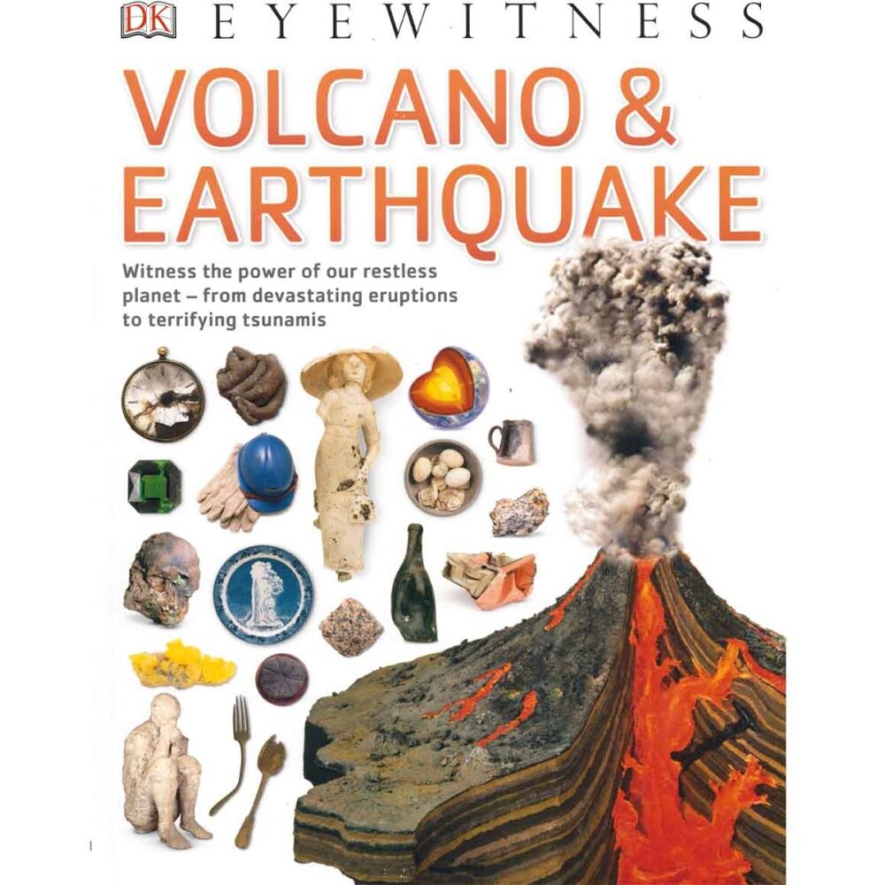 Promotional DK Eyewitness Volcano Earthquake Book - Educational Natural Disasters Guide with Stunning Visuals for Kids