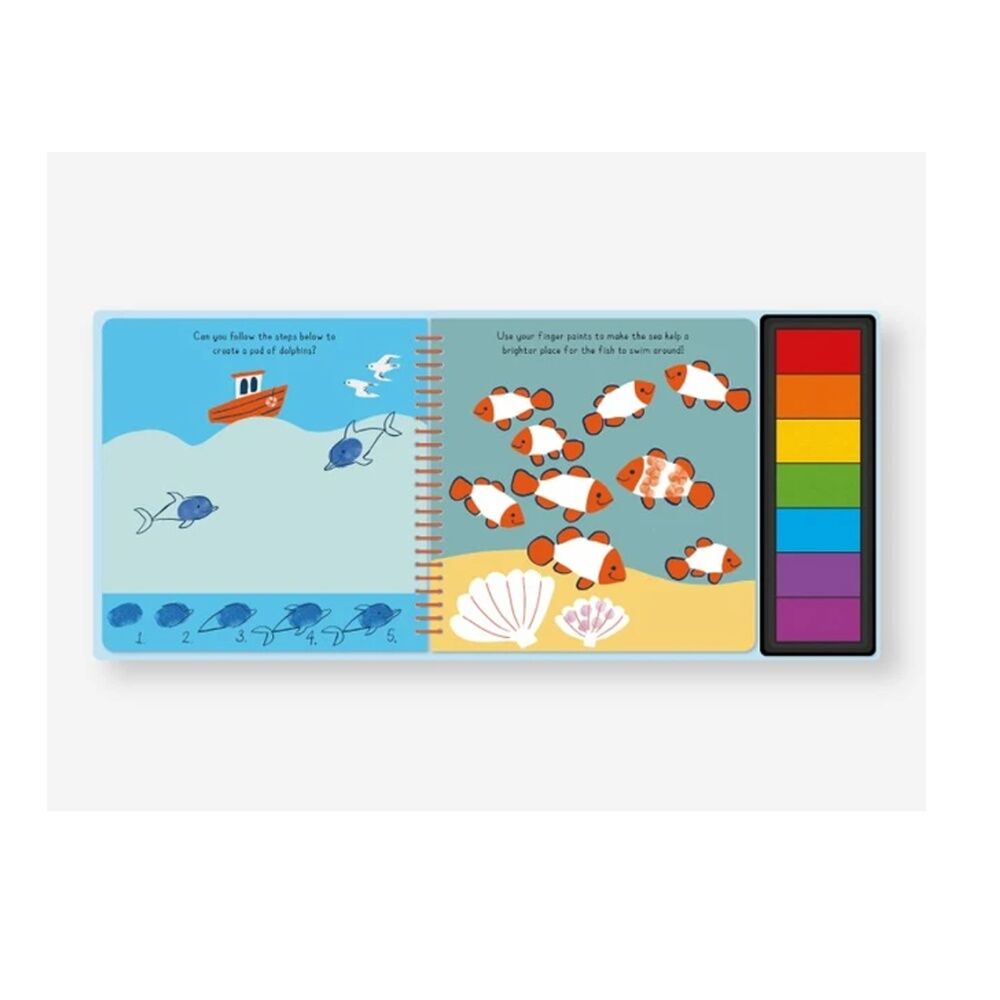 Really Decent Books Fingerprint Fun Ocean Kids Activity Book 3y+ (2 Pack) — image 3