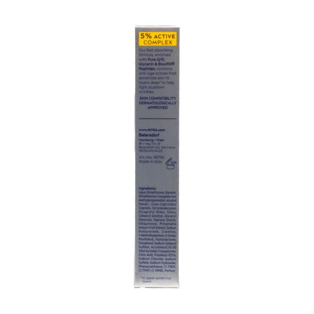 Nivea Anti Ageing Instant Smoothing Wrinkle Filler Serum 15ml Q10 (3 Pack) — image 3