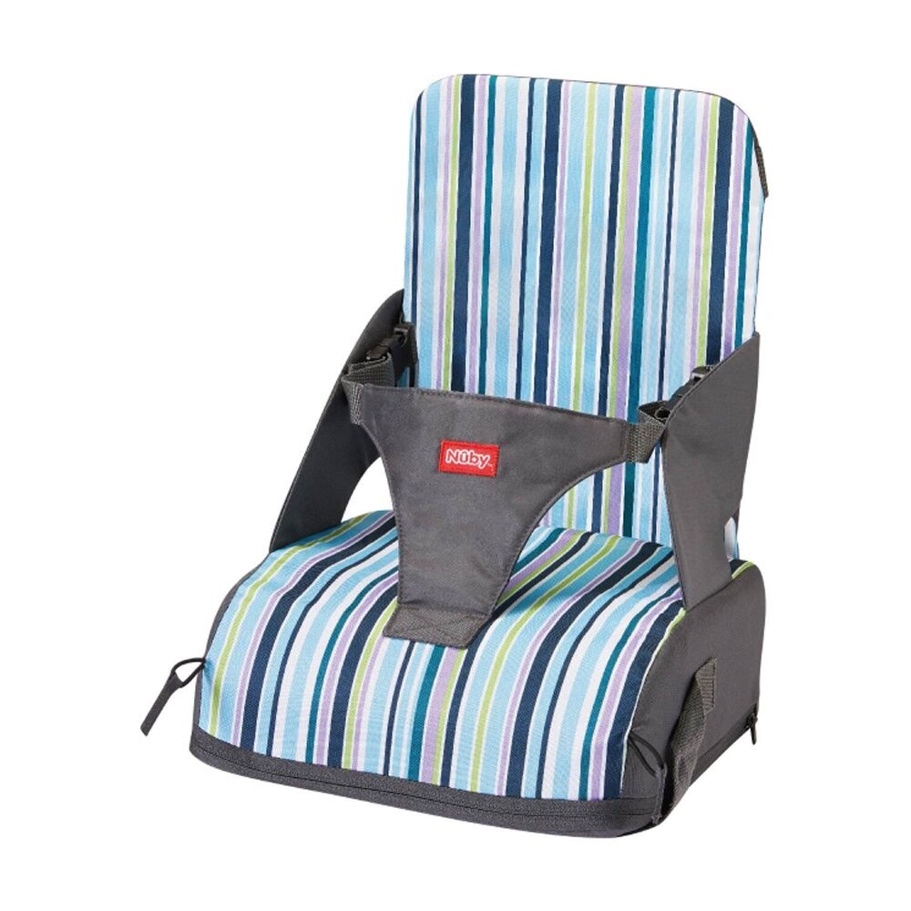 Nuby Multicolour Fabric Booster Seat Travel Baby Chair Waterproof 6m+