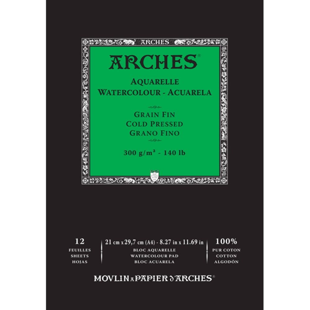 Arches Cold Press Watercolour Art/Craft Painting Paper Pad — 300g A4