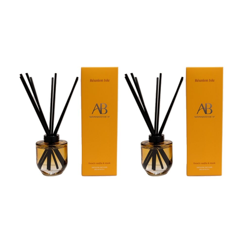 Aromabotanical Reunion Isle 200ml Home Fragrance Diffuser Luxury Scent (2 Pack)