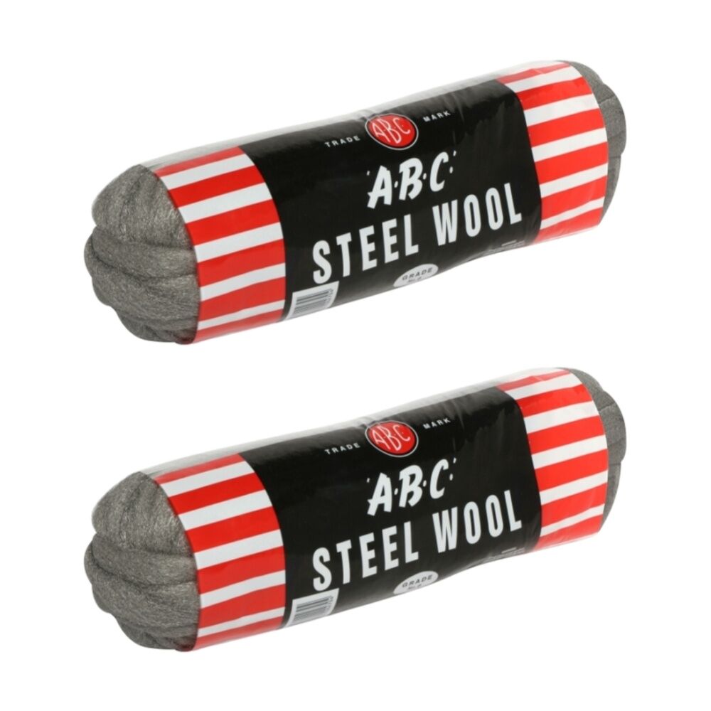 Abc 12pc ABC 500g Home Professional Cleaning Steel Wool Hanks Grade 0000 (2 Pack)