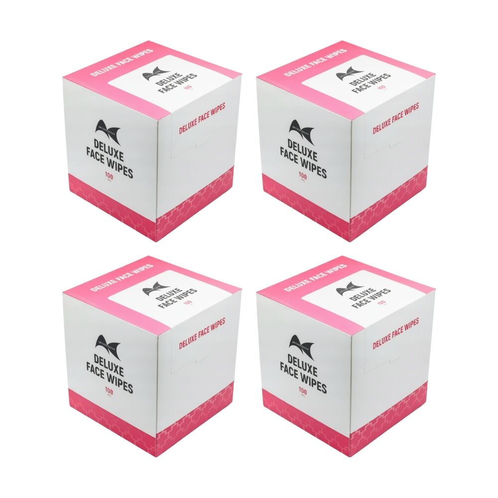 Artists Choice 4x 100pc Deluxe Face Wipes Make Up Remover Gentle On Skin