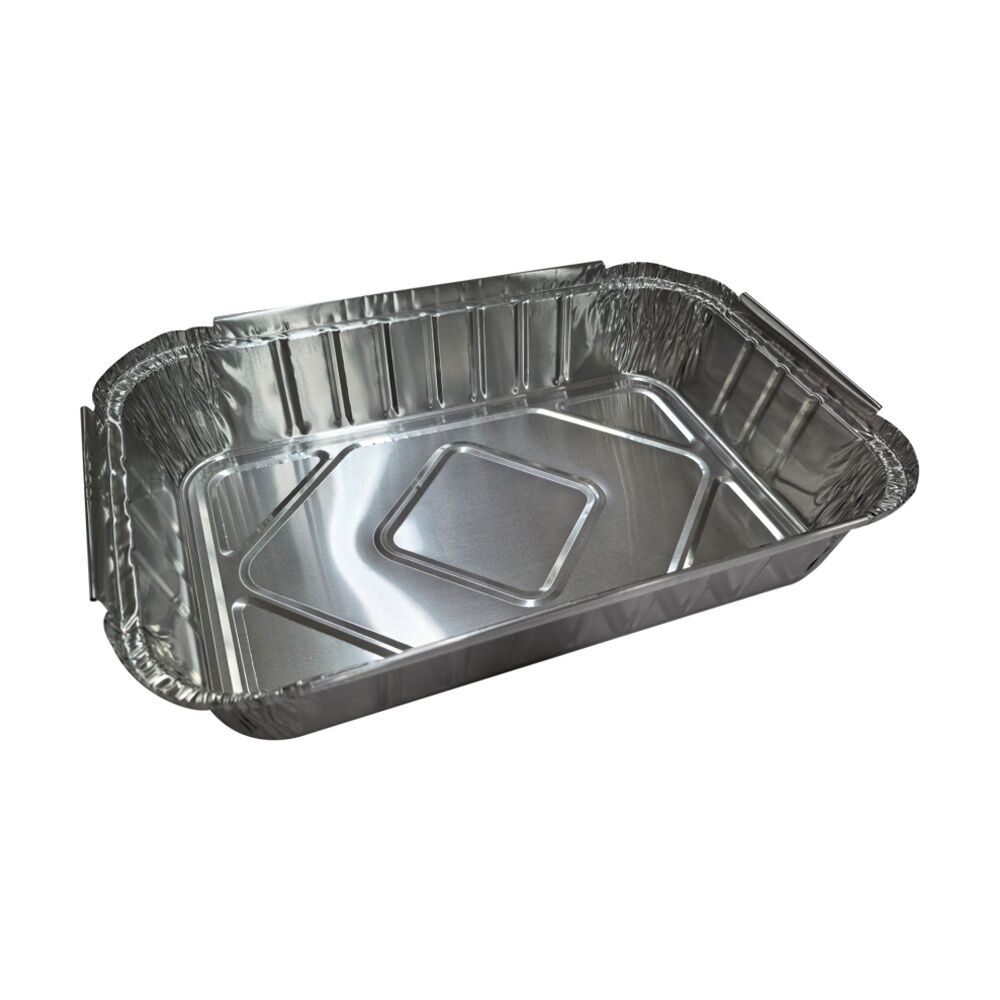 Partyware 10pc Partyware Single Use Foil Tray Set Rectangular 310x205x60mm (12 Pack)