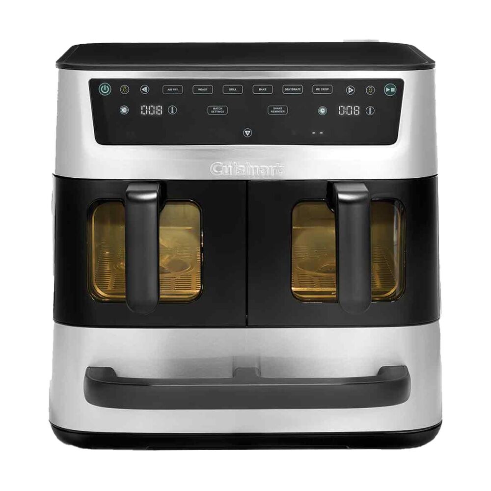 Cuisinart Black/Silver Tri Zone Air Fryer Oven Stainless Steel 136L
