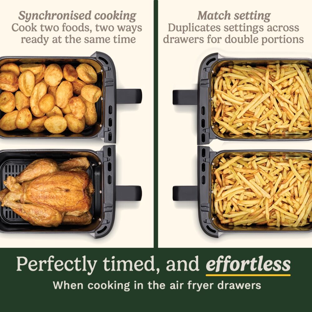 Cuisinart Black/Silver Tri Zone Air Fryer Oven Stainless Steel 136L — image 7