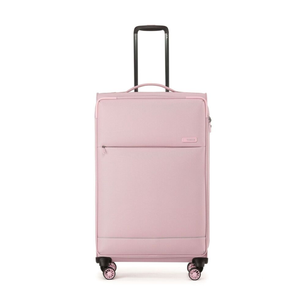 Tosca So Lite 79cm Large Case Blush Pink Hard Shell Rolling Suitcase With Telescopic Handle Multiple Wheels For Easy Manoeuvrability Front Zippered — image 2