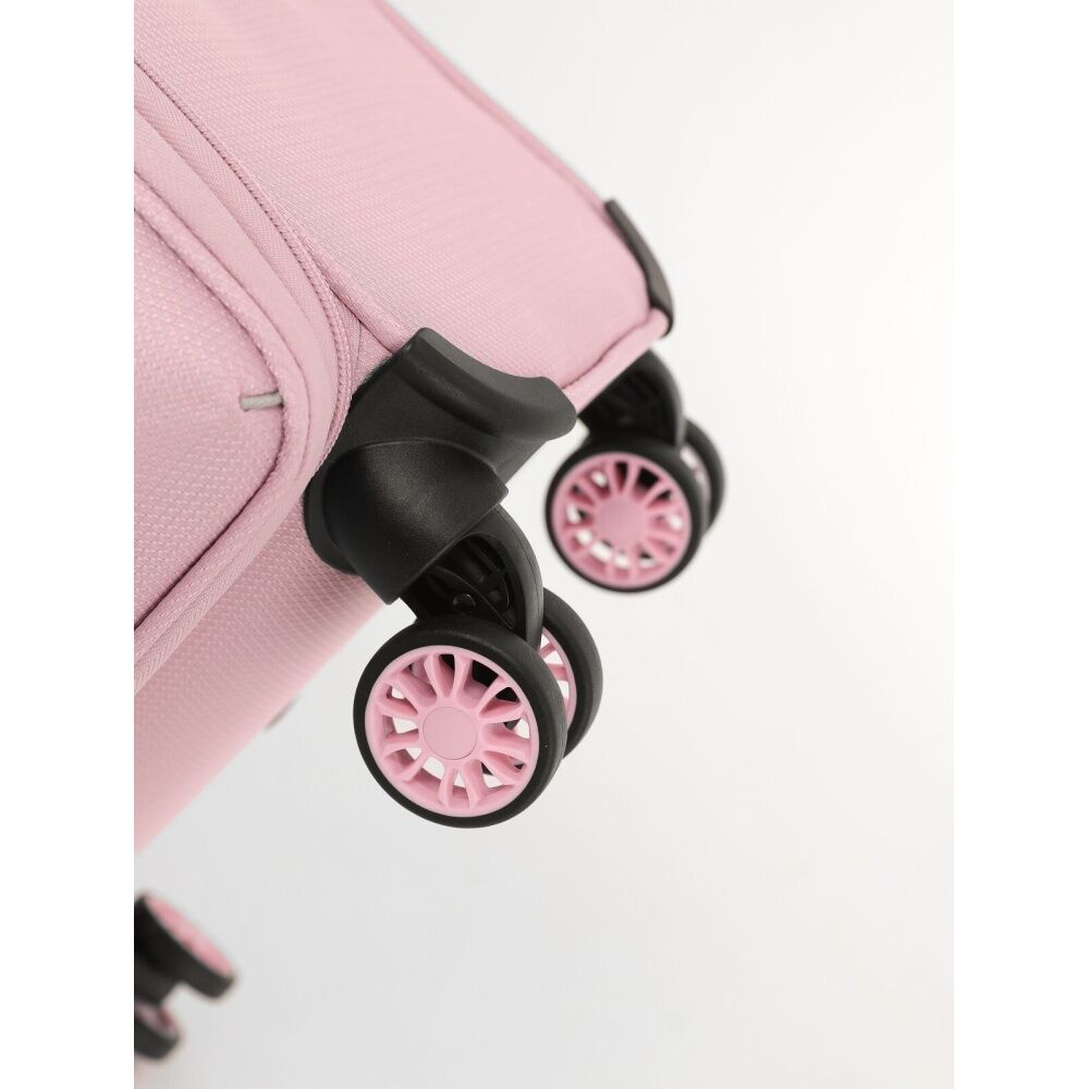 Tosca So Lite 79cm Large Case Blush Pink Hard Shell Rolling Suitcase With Telescopic Handle Multiple Wheels For Easy Manoeuvrability Front Zippered — image 4