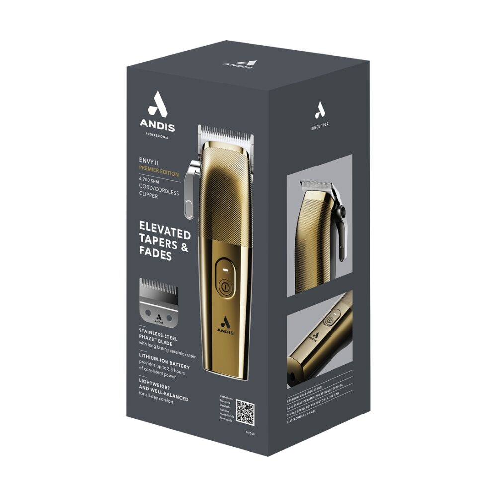 Andis Envy II Men's Clipper Premium Hair Cutting Tool 2H Run Gold Andis — image 4