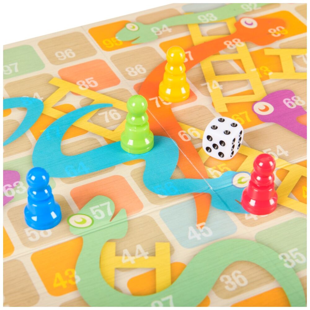 Cardinal Classic Snakes And Ladders And Checkers Dames Board Games — image 4