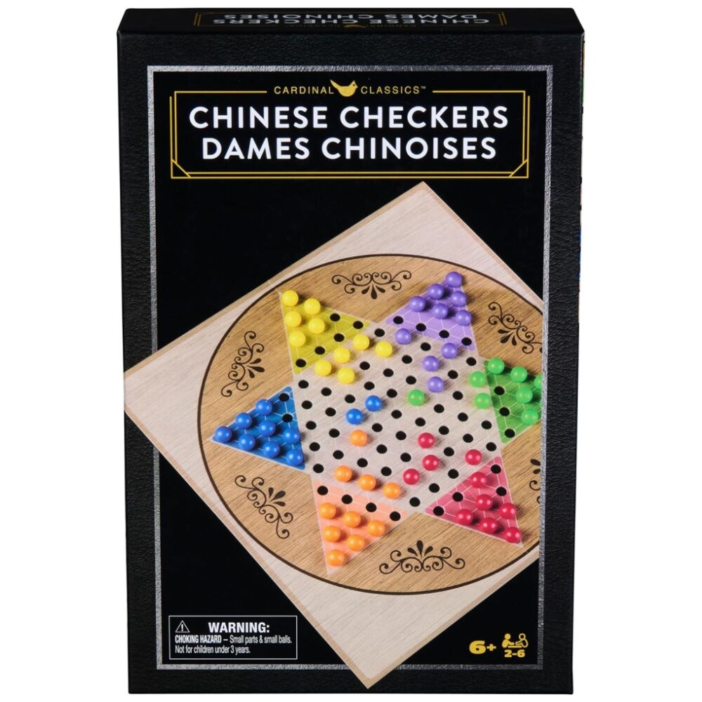 Cardinal 6y+ Classic Kids/Family Chinese Checkers Board Game