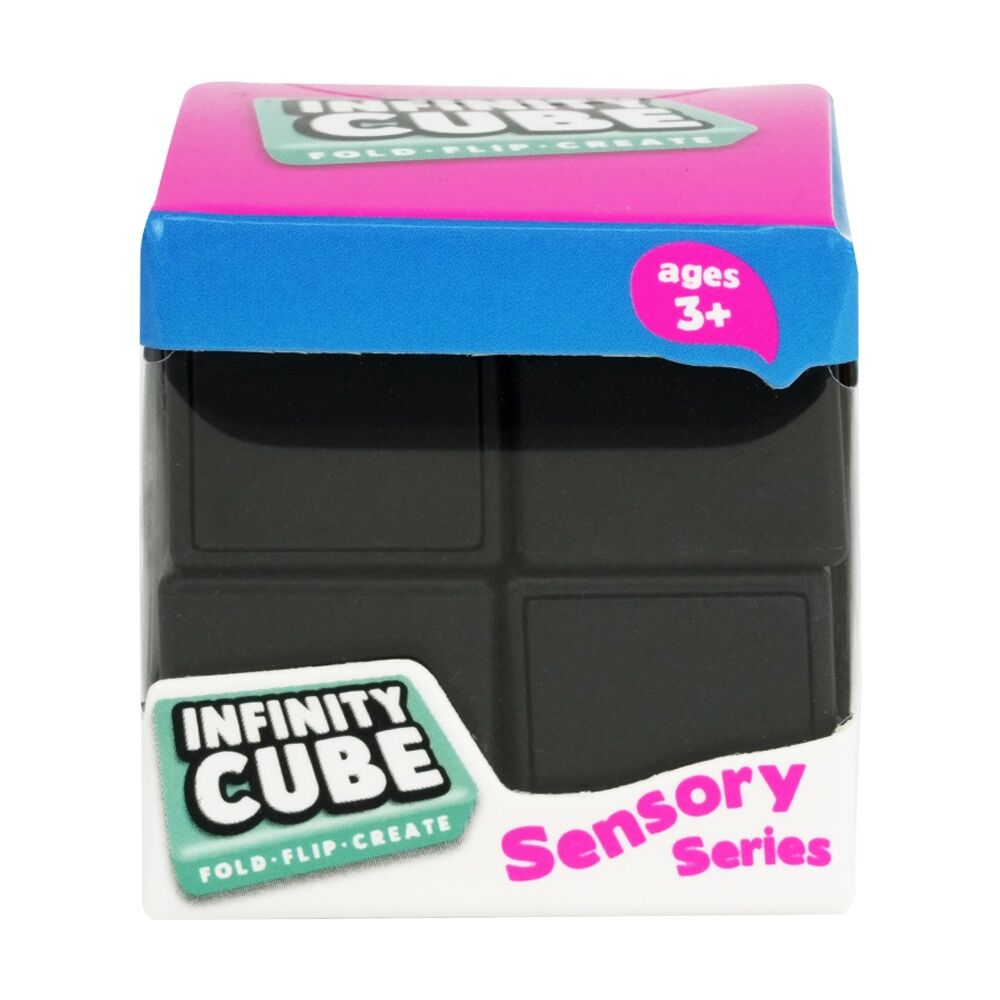 Trend Hub Kids 5y+ Infinity Cube Ergonomic Sensory Fidget Toy Black (4 Pack) — image 2