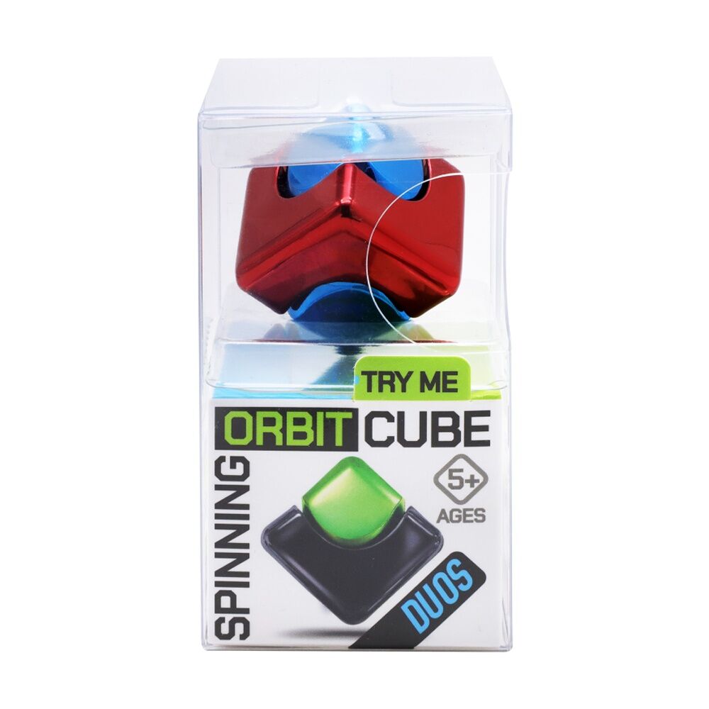 Trend Hub Kids 5y+ Orbit Cube Metallic Fidget Spinner Assorted Colours (4 Pack) — image 2