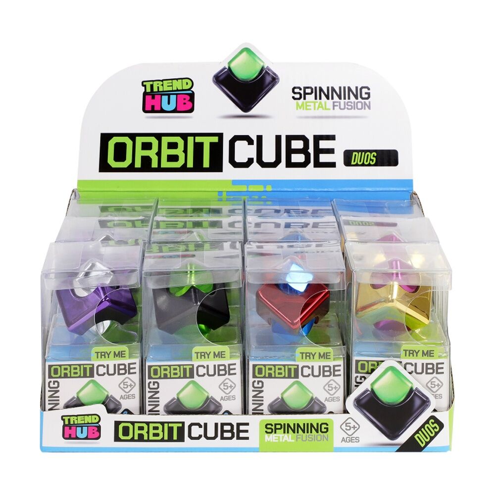 Trend Hub Kids 5y+ Orbit Cube Metallic Fidget Spinner Assorted Colours (4 Pack) — image 9