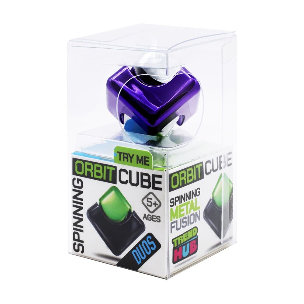 Trend Hub Kids 5y+ Orbit Cube Metallic Fidget Spinner Assorted Colours Trend Hub — image 5
