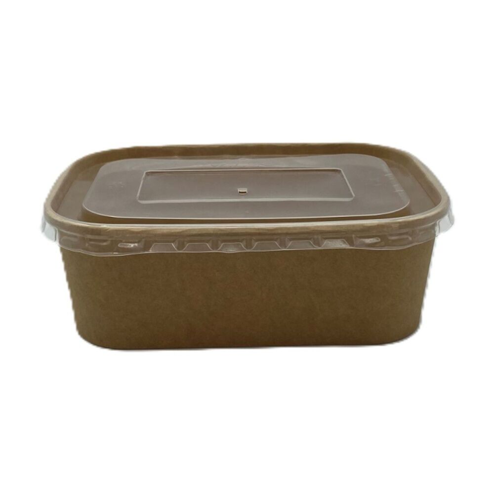 Partyware 10pc Partyware Rectangular Aqueous Storage Container Set w/ PP Lids 750ml (12 Pack)