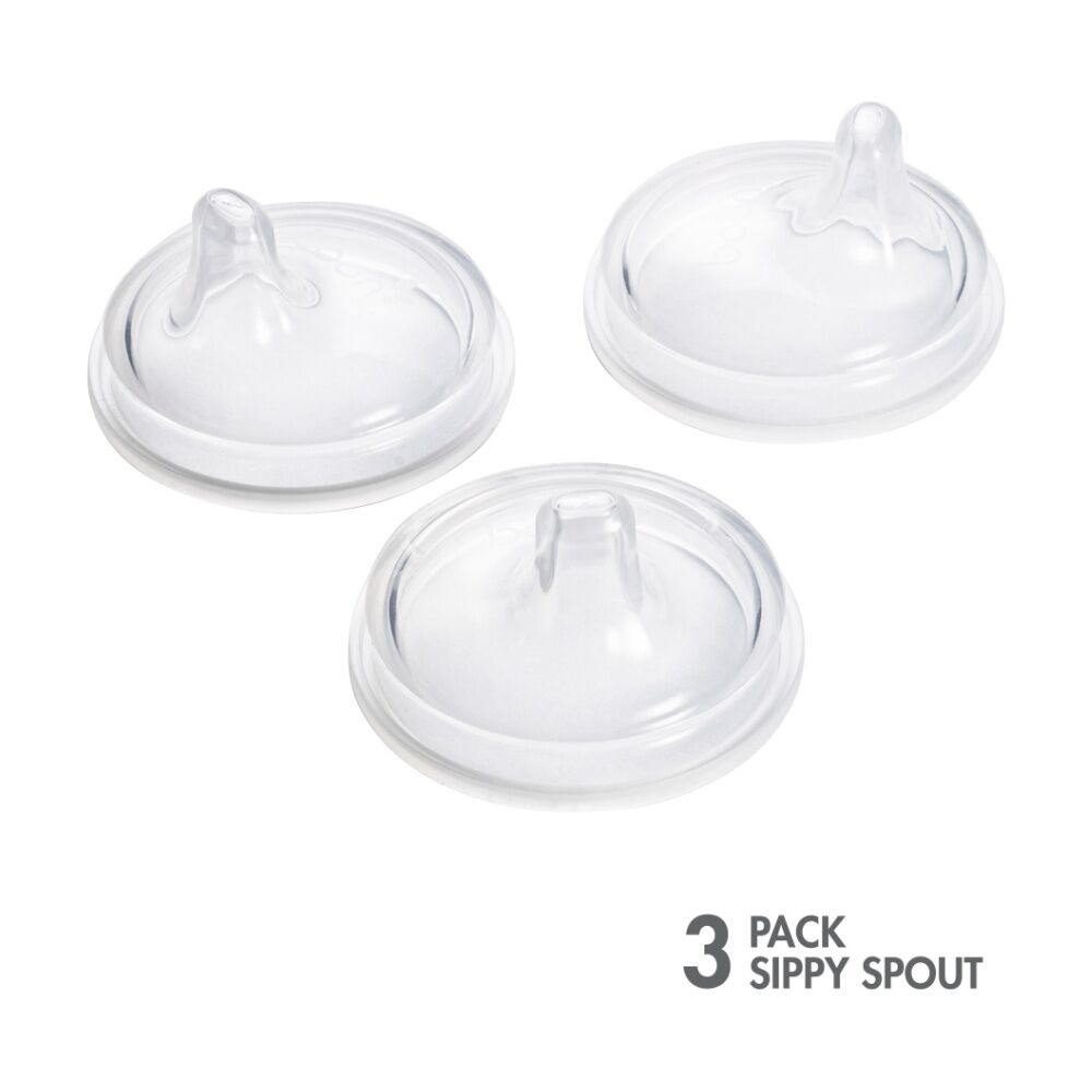 Boon Nursh Transitional Silicone Sippy Cup Spout Lid 6m+ (3 Pieces) — image 2