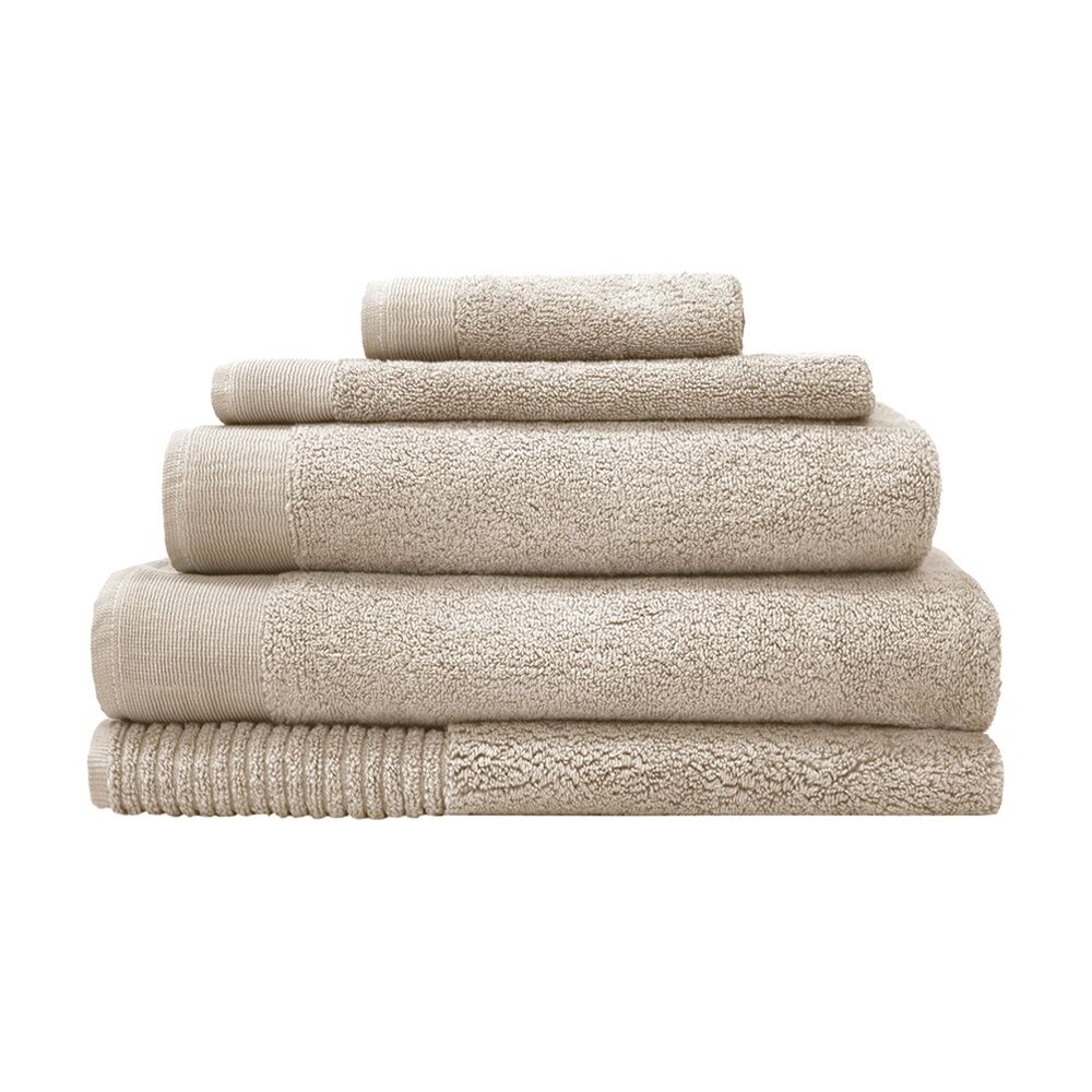 Bambury Elvire 600gsm Soft Absorbent Cotton Bath Sheet 80x160cm Neutrals (4 Pack) — image 3