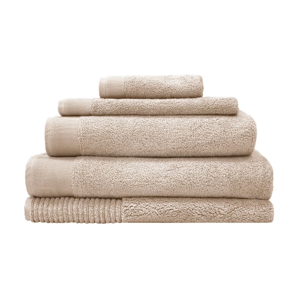 Bambury Elvire 600gsm Soft Absorbent Cotton Bath Sheet 80x160cm Neutrals (4 Pack) — image 6