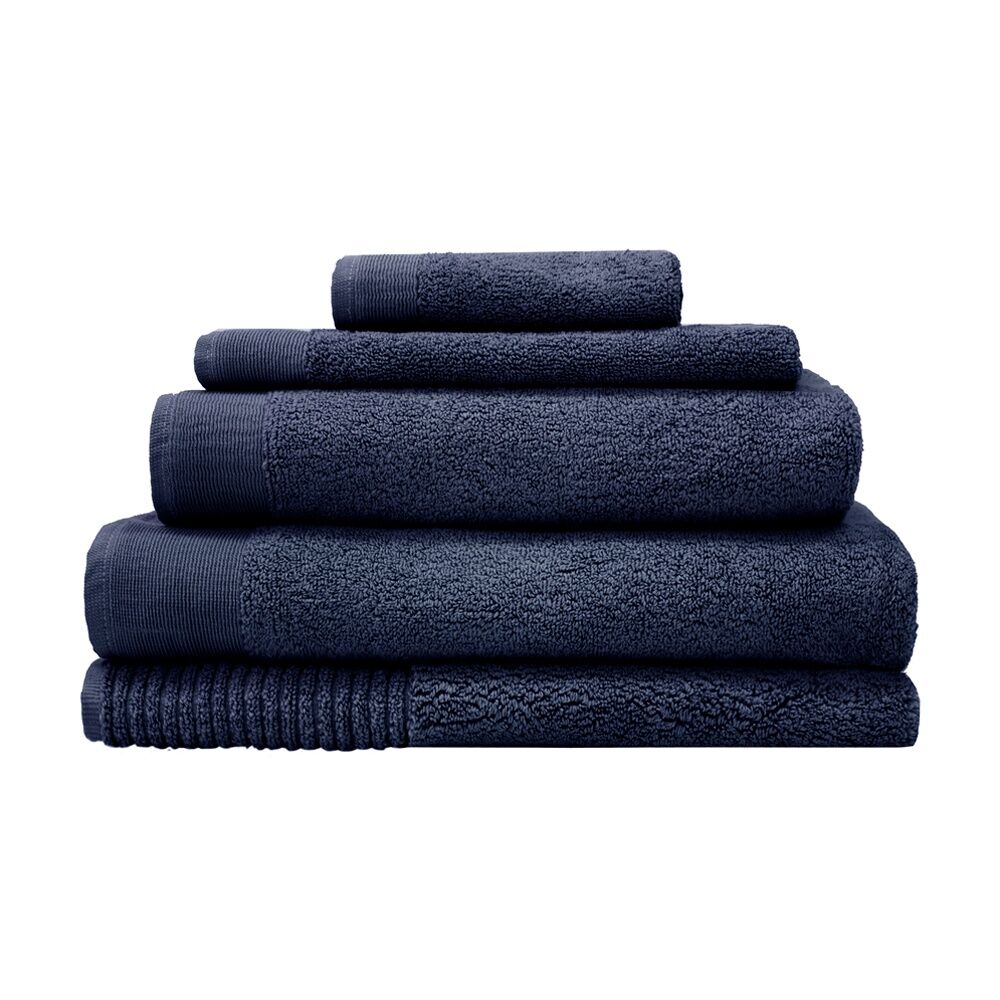 Bambury Elvire 600gsm Soft Absorbent Cotton Bath Sheet 80x160cm Blue (2 Pack) — image 7